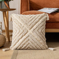 Axyaa Boho Cotton Cushion Cover 45x45cm/30x50cm with Tassels