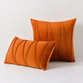 Blue Velvet Cushion Cover Set 18x18" - Axyaa Decorative Pillows for Living Room