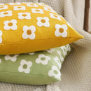 Axyaa Floral Cushion Cover - Pink Purple Yellow Green Pillow for Living Room Bed Sofa