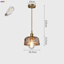 Axyaa Nordic Glass Copper Pendant Lights - Retro Vintage Style for Dinning Living Room