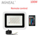 Axyaa 50W 100W RGB Flood Light with Remote & APP Control