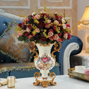 Axyaa European Resin Vase Dried Flower Arrangement Home Decor Ornament