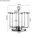 Axya Rotating Cup Holder Storage Rack - Metal Tumbler Decor & Organizer.