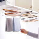 Axyaa Wall Mounted Towel Rack | Multi-use Hanging Organizer for Kitchen Tools