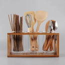 Axya Glass Chopstick Holder Kitchen Organizer