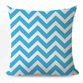 Axyaa Blue Geometric Cotton Linen Pillow Cover for Luxury Home Decor