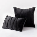 Blue Velvet Cushion Cover Set 18x18" - Axyaa Decorative Pillows for Living Room