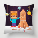 Axyaa Space Dream Decorative Sofa Cushion Cover Alien Astronaut Throw Pillows
