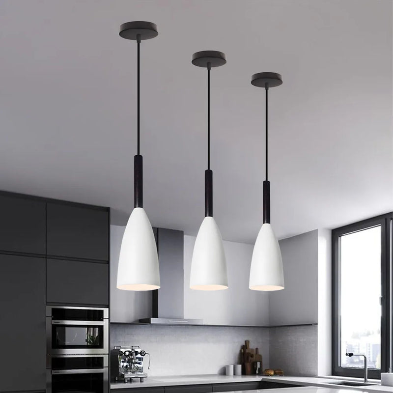 Nordic Minimalist Pendant Lights for Kitchen Island Dining Table - Axyaa E27 Lighting