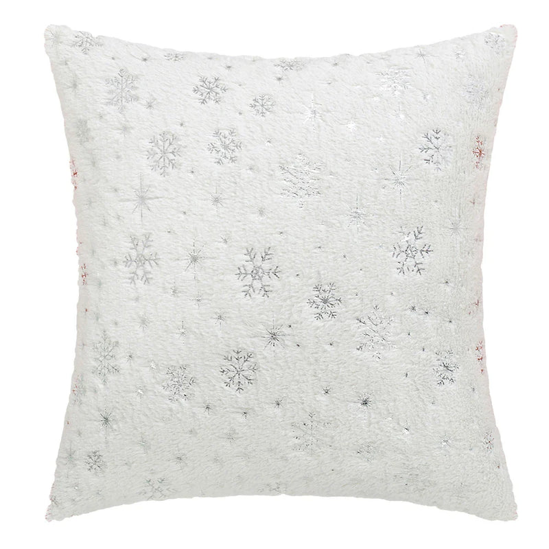 Axyaa Snowflake Flocked Cushion Cover 40x40 50x50