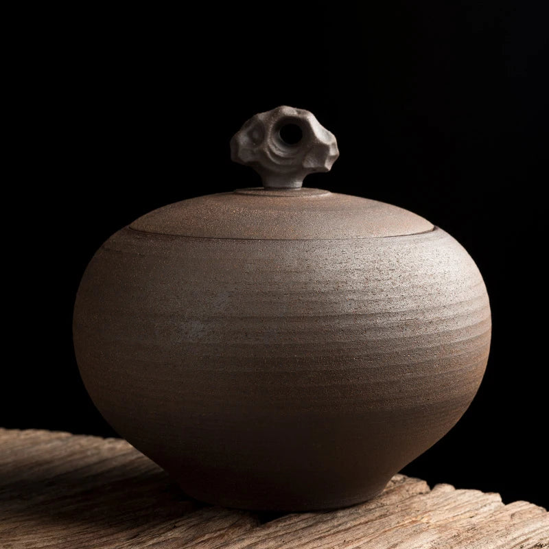Axya Ceramic Tea Caddy: Stylish Storage Jar & Decorative Gift