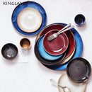 Axya Ceramic Round Plate | Nordic Design | Restaurant Steak Breakfast Dish Plate