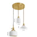 Axyaa Glass LED Pendant Lights: Modern Nordic 3-Head Fixture for Home Dining, Cafe & Bar