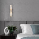 Axyaa Marble Wall Sconce: Modern Artistic Indoor Light for Corridor, Hotel Room & Bathroom