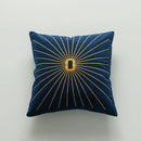 Axyaa Velvet Embroidery Cushion Cover 45x45cm - Durable Home Decor for Sofa Bed