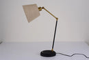 Axyaa Metal USB Desk Lamp with Fabric Shade - LED Table Light