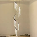 Axyaa Golden LED Crystal Chandelier for Living Room and Staircase