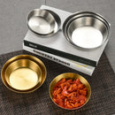 Axyaa Stainless Steel Sauce Dish Bowl Set for Kitchen Serving Tray