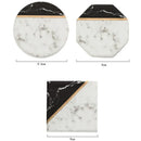 Axya Square Ceramic Coaster Set for Coffee Tea Cup - 1pc
