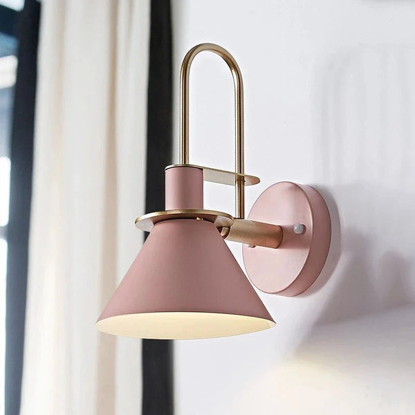 Axya Horn LED Wall Lamp: Nordic Colorful Iron Sconce for Home Decor