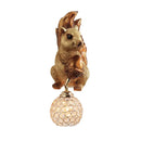 Axyaa Nordic Resin Wall Lamps - Squirrel Owl Light Fixtures for Kids' Room & Study