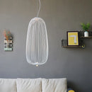 Axyaa Spokes Pendant Lamp: Modern Bird Cage LED Light for Kitchen, Dining Room & Home Decor