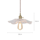 Axyaa Nordic Glass Pendant Light for Bar Cafe Bedroom Restaurant, Retro Vintage Hanging Lamp