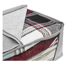 Axyaa Large Fabric Storage Box with Zipper Cover and Window for Bedroom Shelf