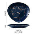 Axyaa Nordic Golden Marbling Ceramic Tableware Set for Dining