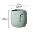 Axya Ceramic Face Vase for Home and Office Decor