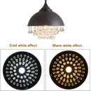Axyaa Vintage Iron Crystal Chandelier Pendant Lamp