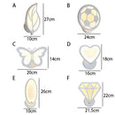 Axya Acrylic LED Wall Lamps: Kids Room Arts Decor Sconce, Creative, Small, Study, Porch