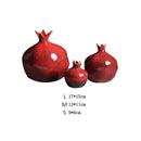 Axyaa Red Pomegranate Flower Vase: Modern Home Decor Ornament