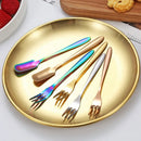 Stainless Steel Cake Divider Spoon Fork Set by Axyaa