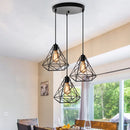 Axyaa Modern Black LED Pendant Chandelier for Kitchen and Living Room