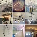 Axyaa Vintage Industrial Spider Chandelier Pendant Light Ceiling Lamp