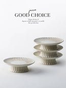 Axya Ceramic Cake Stand & Fruit Dish Plate - Retro Design