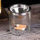 Axyaa Stainless Steel Ashtray for Home and Office Décor