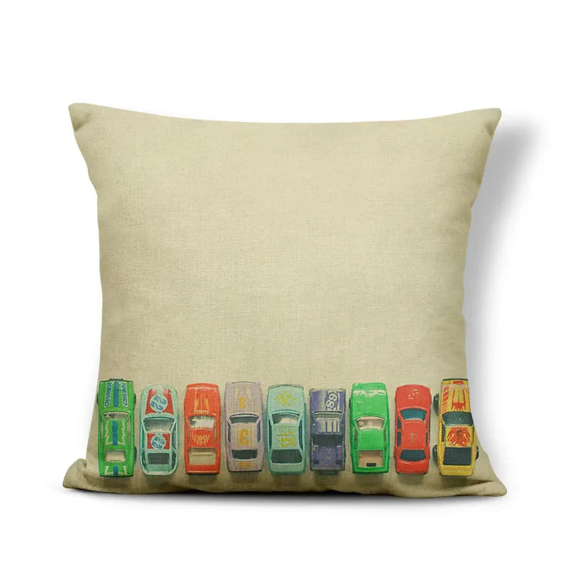 Axyaa Retro Record Camera Pillow Cover - 45X45CM