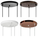 Axyaa 3-Hole Round Ceiling Plate Base for Chandelier Pendant Lamps