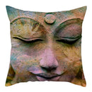 Buddha Pattern Throw Pillow Cover by Axyaa for Home, Car, Sofa Décor