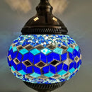 Axyaa Mediterranean Style Glass Mosaic Table Lamp