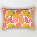 Axyaa Daisy Flower Rectangular Lumbar Cushion Cover for Bedside, Living Room, and Car