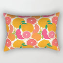 Axyaa Daisy Flower Rectangular Lumbar Cushion Cover for Bedside, Living Room, and Car