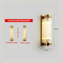 Axyaa Postmodern Crystal Wall Lamp American Minimalist Living Room Bedroom LED Lights