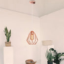 Axyaa Industrial Metal Cage Pendant Lamp for Kitchen Dining Room Farmhouse