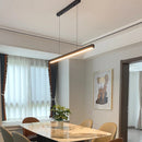 Axya Smart Black Minimalist Chandelier with Remote Control for Dining and Kitchen Tables