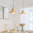 Axyaa Modern Wood Pendant Lights for Kitchen Living Room Bedroom
