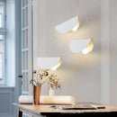 Axyaa Glider Metal Origami Pendant Light White for Cafe Dinning Room