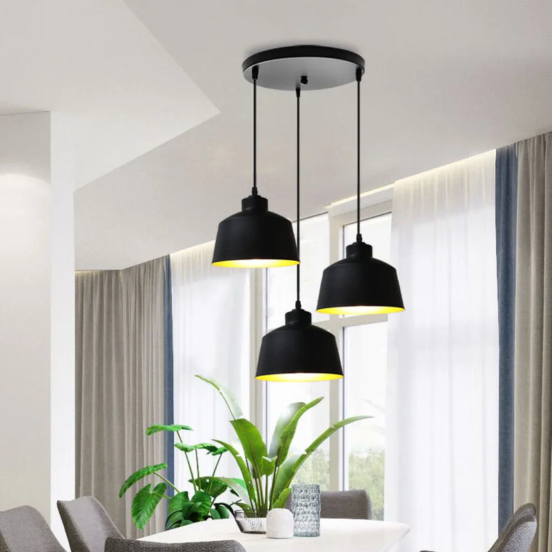 Axyaa 3 Pendant Lighting for Dining Table & Kitchen Island, Nordic Loft Design